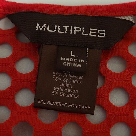 Multiples red swimsuit coverup - Picture 5 of 6